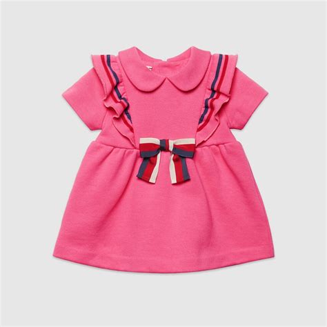 gucci babydoll pink dress|gucci dress for baby girl.